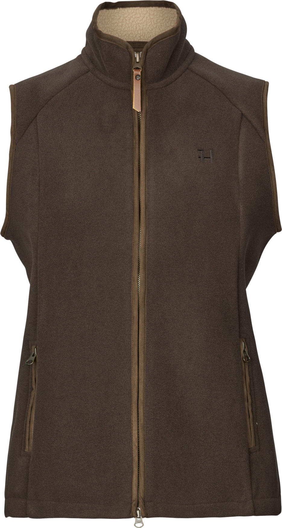Sherpa-Fleeceweste Damen Demitasse brown – Härkila