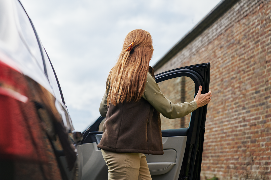 Sherpa-Fleeceweste Damen Demitasse brown – Härkila