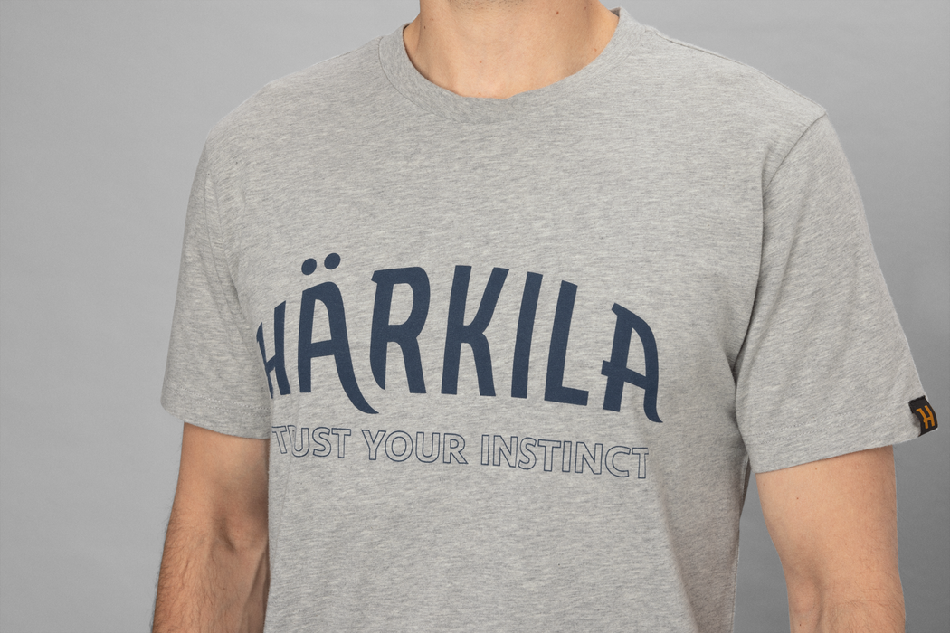 Modi Melange S/S T-Shirt Hellgrau Melange - Härkila
