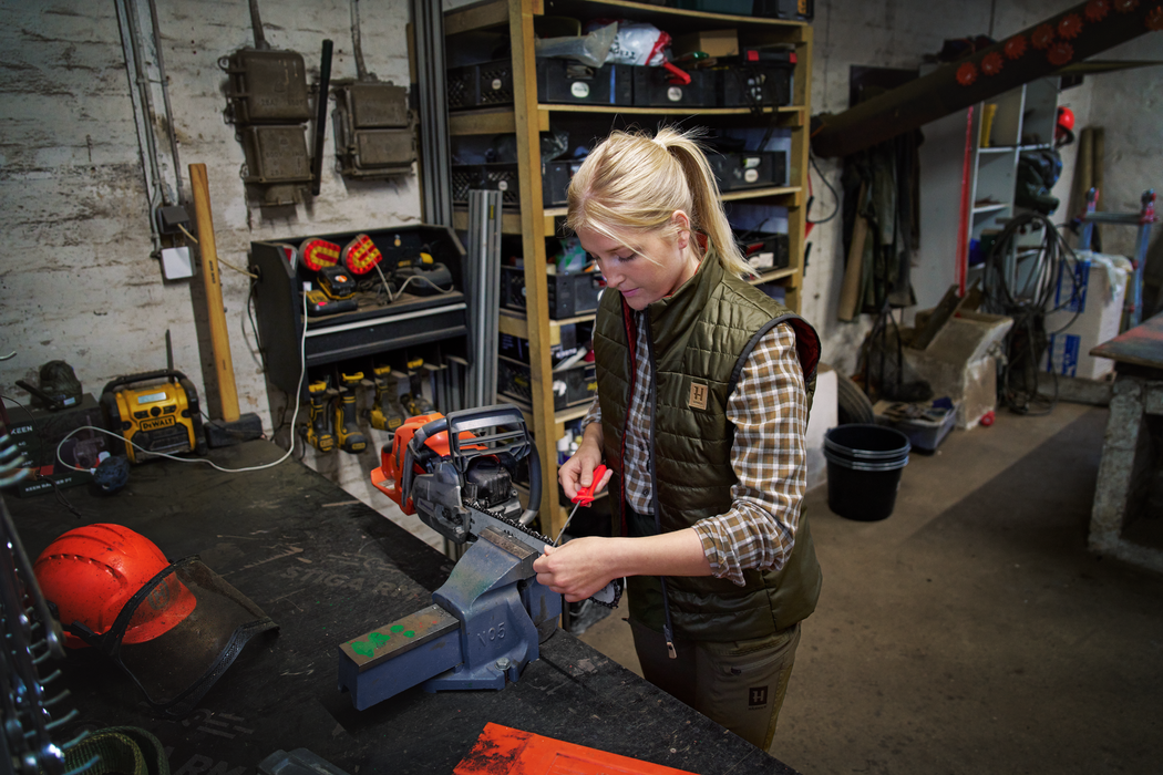 Kalix HSP Weste für Damen Willow green/Arabian spice - Härkila