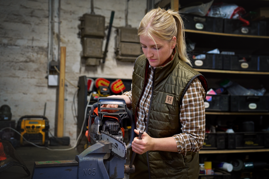 Kalix HSP Weste für Damen Willow green/Arabian spice - Härkila