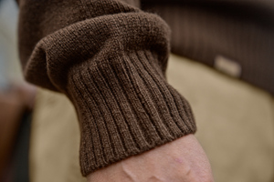 Merino-Pullover mit Halbreißverschluss Demitasse Braun – Härkila