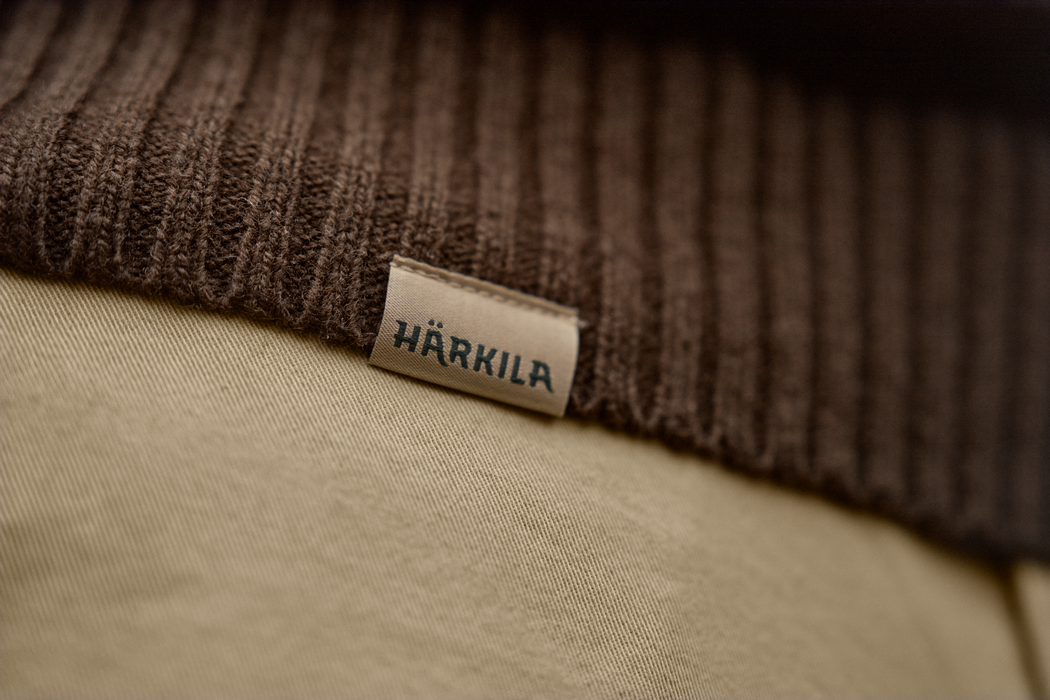 Merino-Pullover mit Halbreißverschluss Demitasse Braun – Härkila
