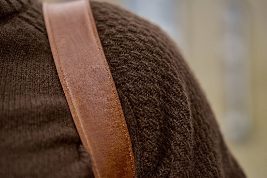 Merino-Pullover mit Halbreißverschluss Demitasse Braun – Härkila