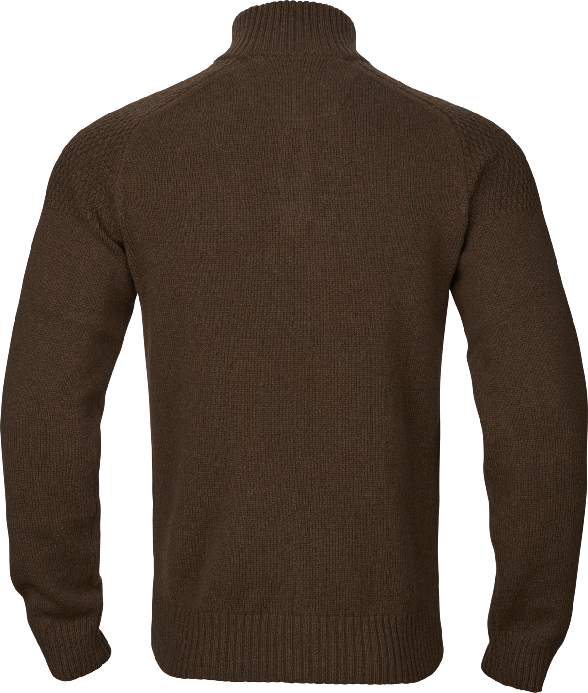 Merino-Pullover mit Halbreißverschluss Demitasse Braun – Härkila