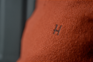 Merino-Pullover mit V-Ausschnitt Bombay brown – Härkila