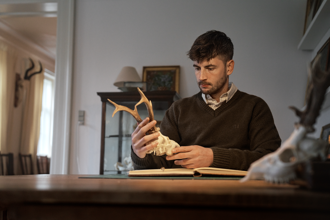 Merino-Pullover mit V-Ausschnitt Bombay brown – Härkila