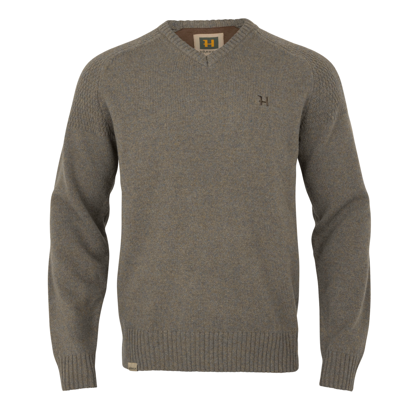 Vincent Merino V-Neck Pullover - Dark Sand – Härkila