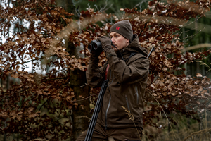 Aspire Wendejacke – Shadow brown/Rot – Härkila