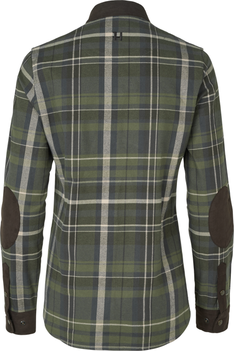 Pajala L/S Hemd Damen – Olive check – Härkila