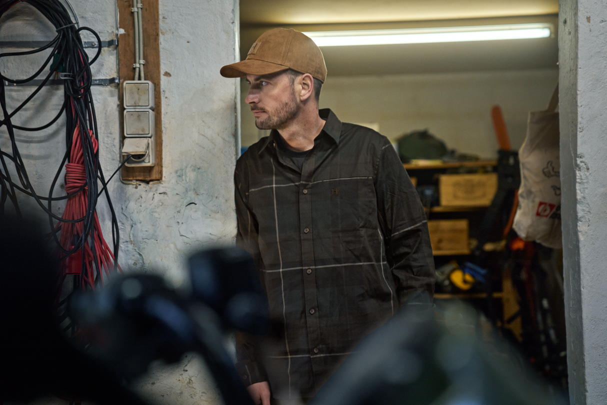 Akse Langarmhemd - Shadow brown check – Härkila