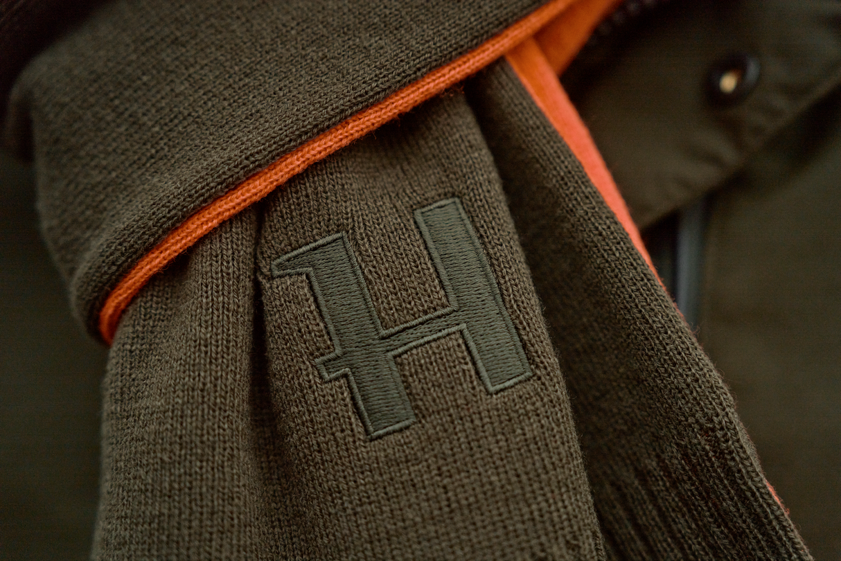 Wendbarer Schal Willow green/Orange – Härkila