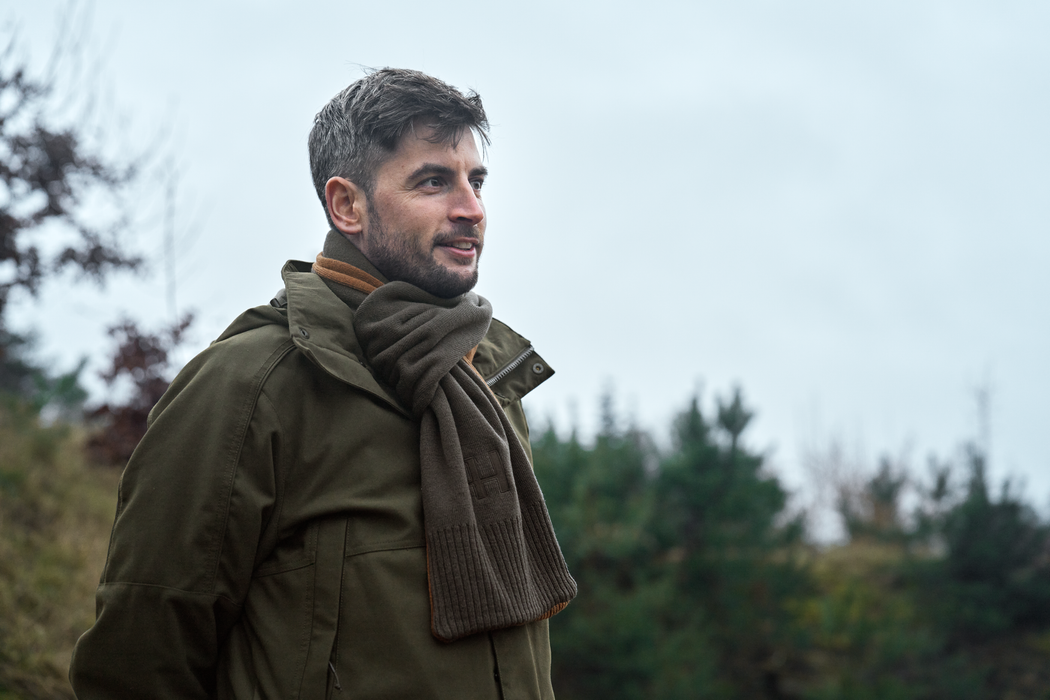 Wendbarer Schal Shadow brown/Rustique clay – Härkila