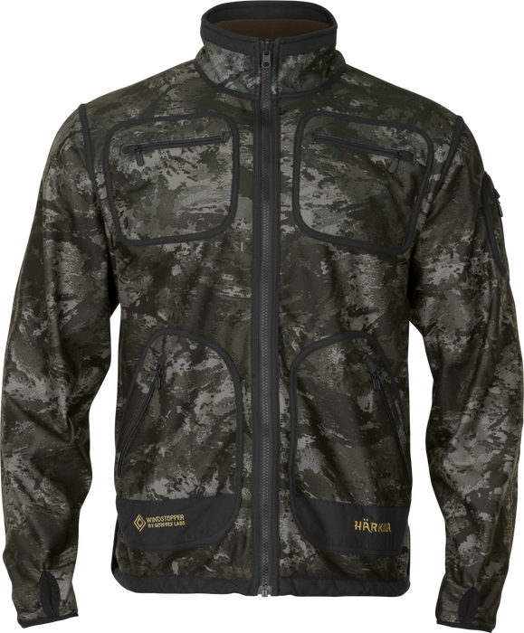 NOCTYX WSP Wende-Fleecejacke AXIS MSP®Schwarz/Willow green – Härkila