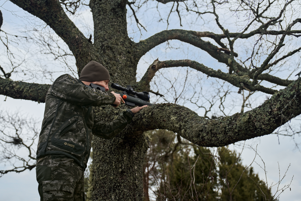 NOCTYX WSP Wende-Fleecejacke AXIS MSP®Schwarz/Willow green – Härkila