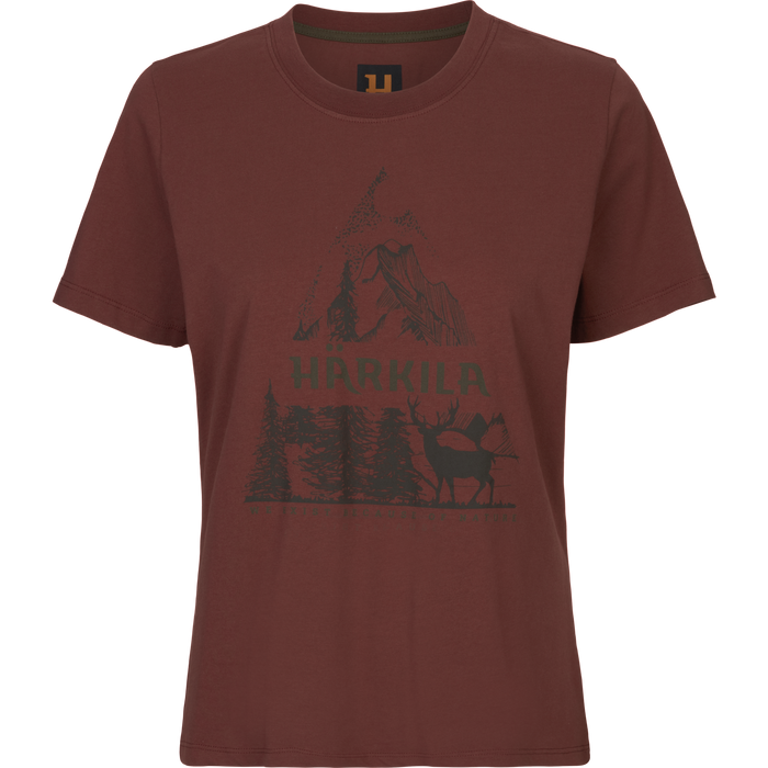 Härkila Nature S/S Damen T-Shirt Hot Chocolate - Härkila