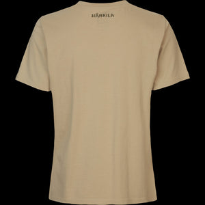 Stag Badge Kurzarm T-Shirt Damen Sand - Härkila