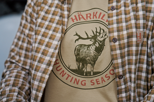 Stag Badge Kurzarm T-Shirt Damen Sand - Härkila