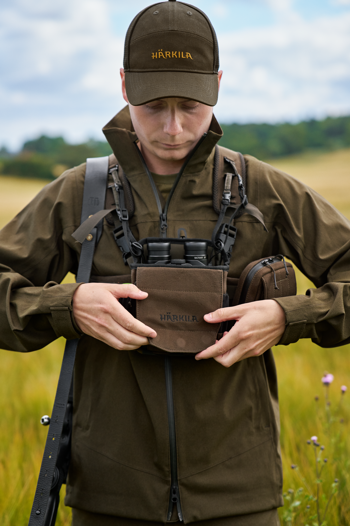 Fernglas-Halterung Dark Willow Green - Härkila