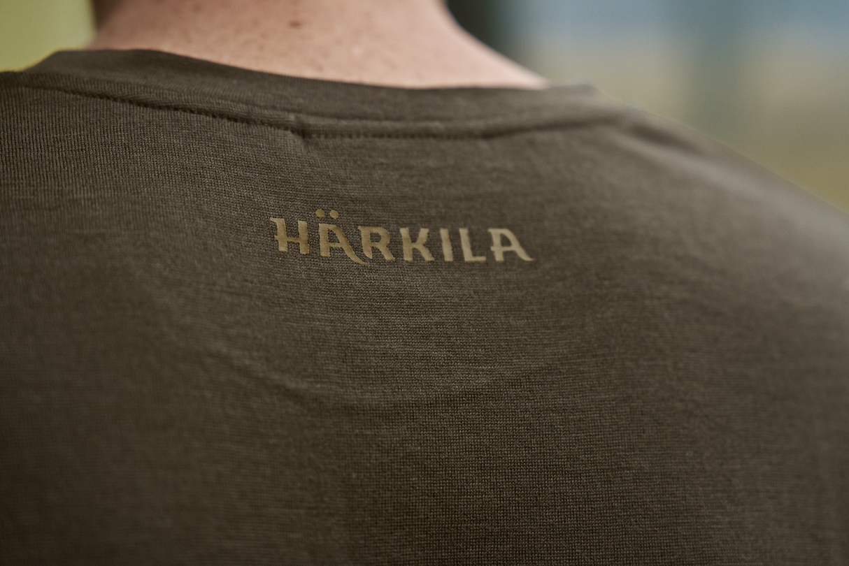 Game Kurzarm T-Shirt Willow green stag – Härkila