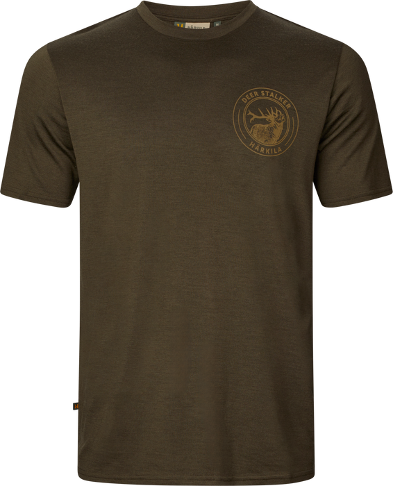 Game Kurzarm T-Shirt Willow green stag – Härkila