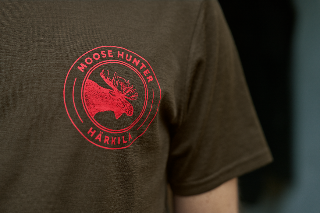 Game Kurzarm-T-Shirt Willow green Moose – Härkila