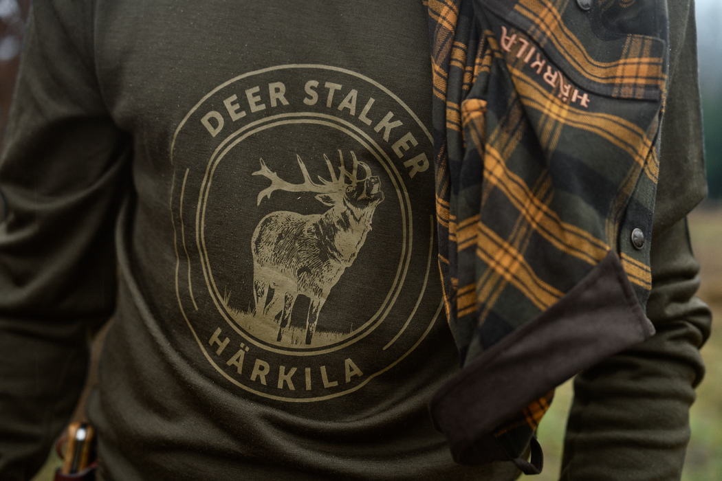 Game Langarmshirt – Willow green stag – Härkila