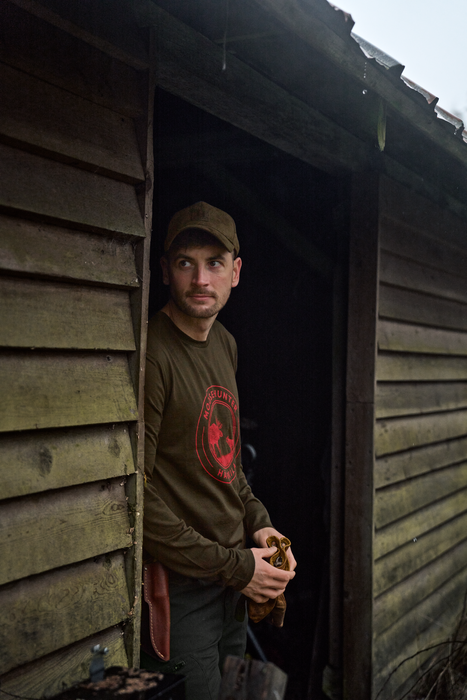 Game Langarm-T-Shirt – Willow green moose – Härkila