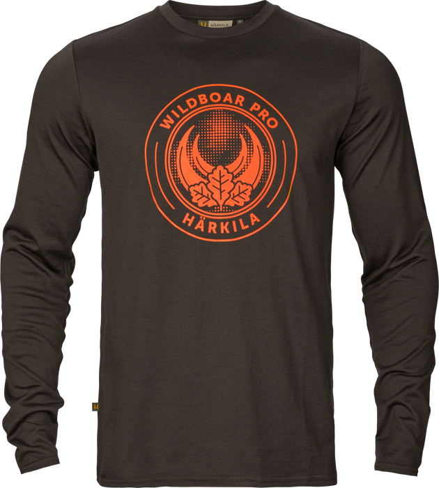 Game L/S Langarm-T-Shirt – Shadow brown wildboar – Härkila