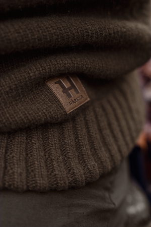 Annaboda WSP Strickpullover Halbzip – Demitasse brown – Härkila