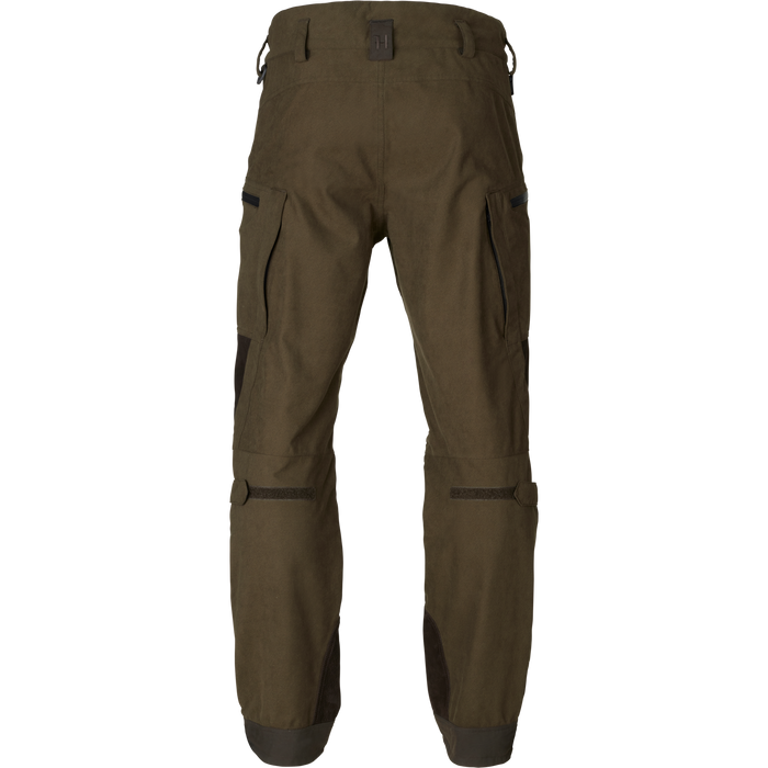 Drückjagd-HWS-Lederhose Weidengrün/Schattenbraun - Härkila