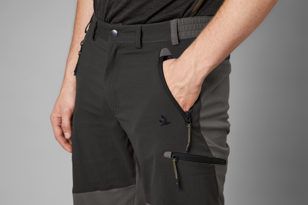 Outdoor-Stretchhose - Schwarz/Grau - Seeland