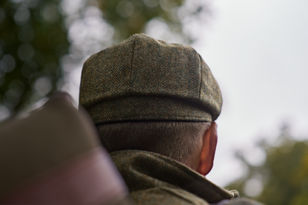 Baker-Boy-Mütze Forest green/Fischgrätmuster – Härkila