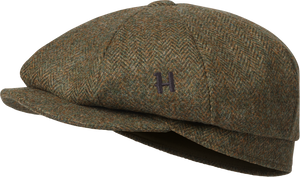 Baker-Boy-Mütze Forest green/Fischgrätmuster – Härkila