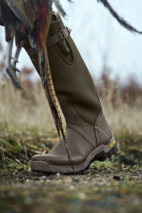 Textilgummistiefel Willow green/Deep brown – Härkila