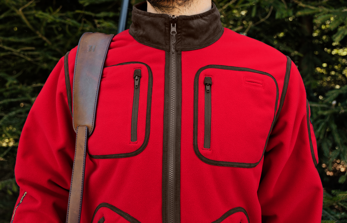 Kamko Regal rev. Fleecejacke – Red/Brown – Härkila
