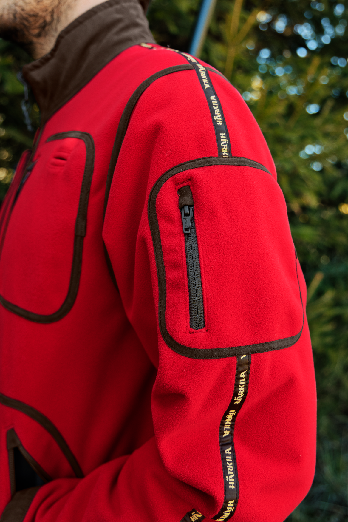 Kamko Regal rev. Fleecejacke – Red/Brown – Härkila