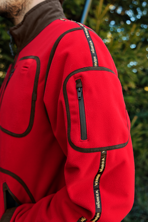 Kamko Regal rev. Fleecejacke – Red/Brown – Härkila