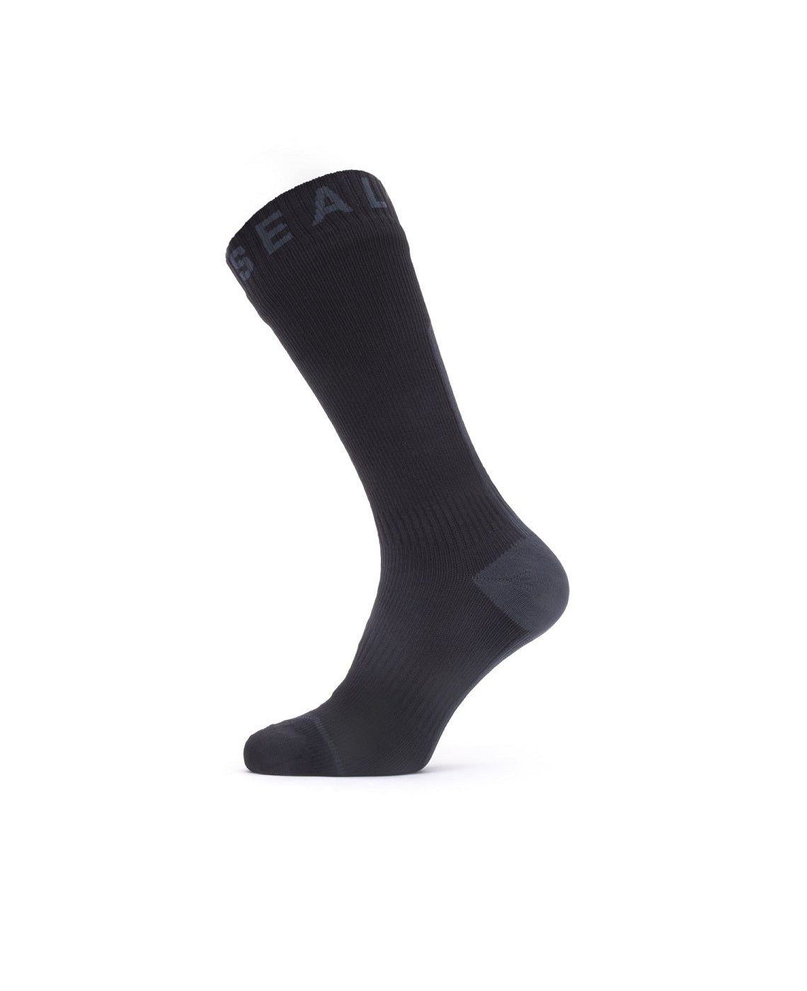 WP All Weather Mid Sock w. Hydrostop - Sealskinz - Black/Grey