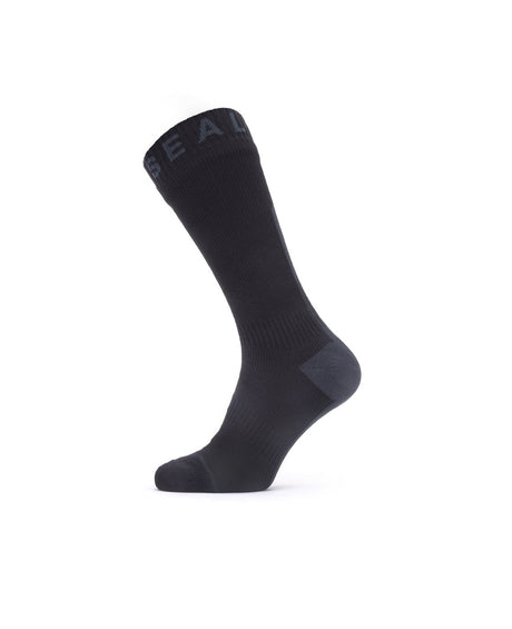 WP All Weather Mid Sock w. Hydrostop - Sealskinz - Black/Grey