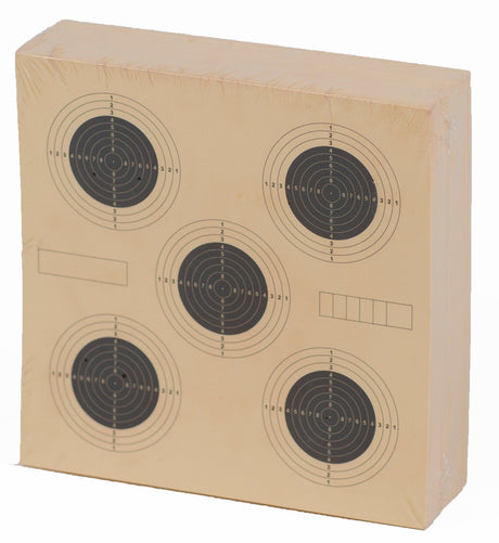 Papierzielscheiben, 5 Spiegel, 10- Ring, 14x14, 100 Stück