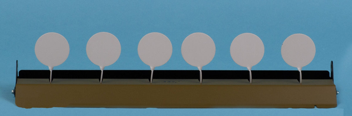 Zielsilouette 6 Klappziele, Zugseil. Luftdrückwaffe