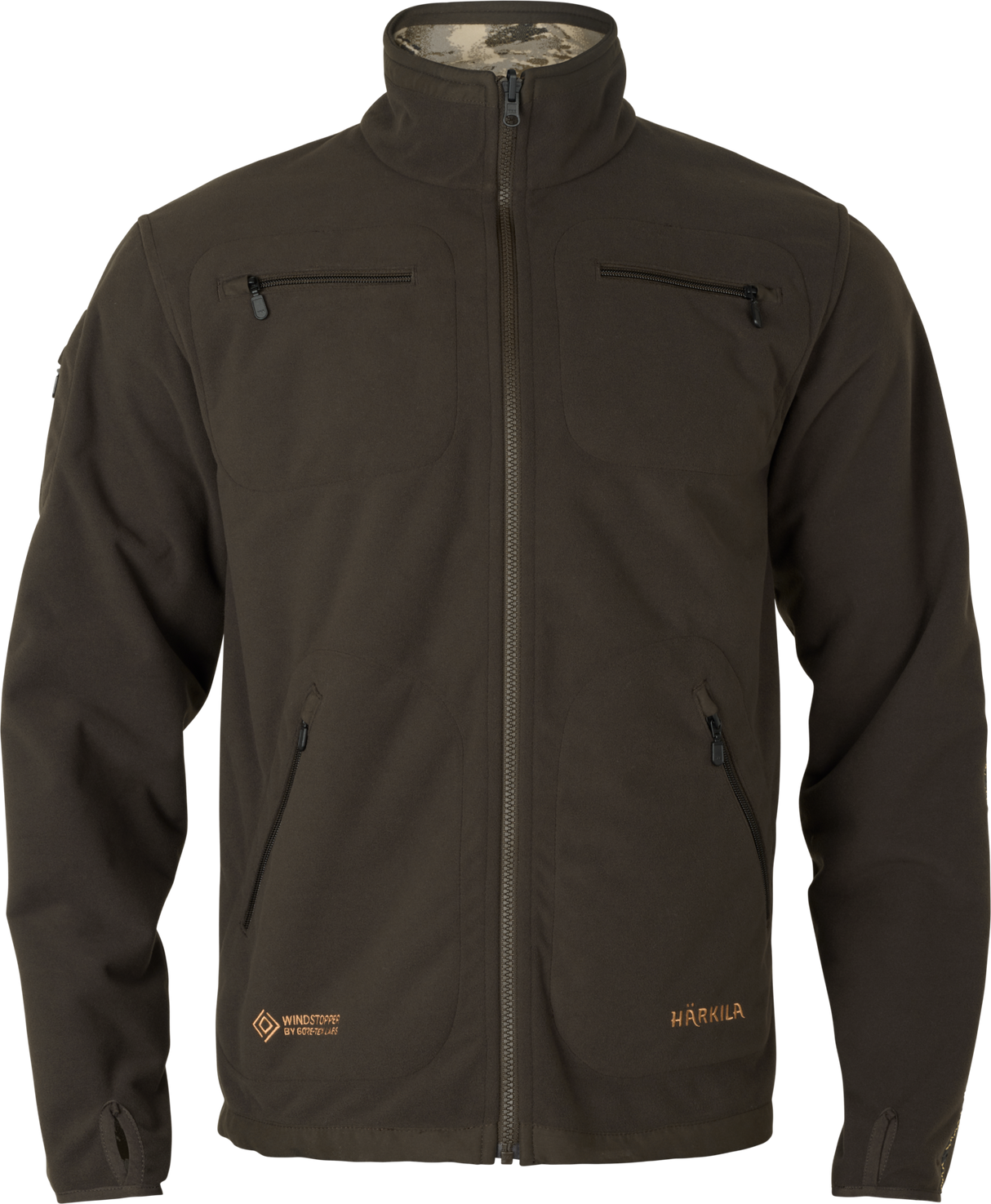 Kamko Mountain WSP Wendbare Fleecejacke Mountain/Shadow Brown – Härkila