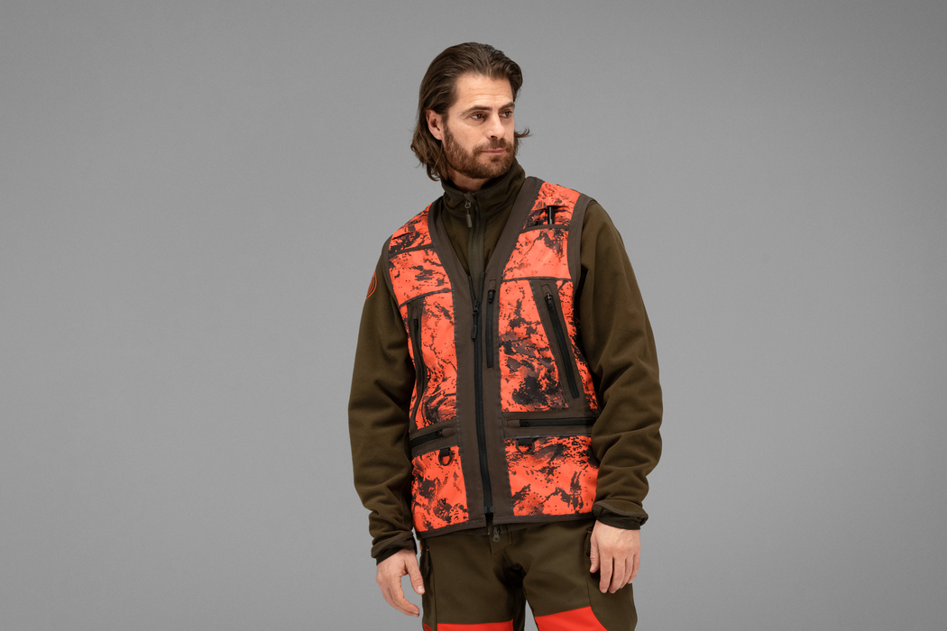 Wildboar Pro - Sicherheitsweste AXIS MSP® Orange Blaze/Shadow brown - Härkila