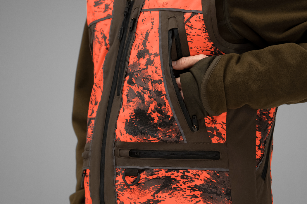 Wildboar Pro - Sicherheitsweste AXIS MSP® Orange Blaze/Shadow brown - Härkila