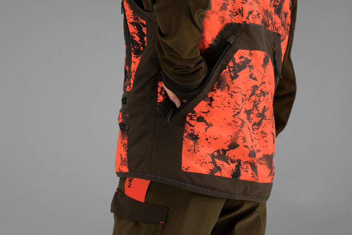 Wildboar Pro - Sicherheitsweste AXIS MSP® Orange Blaze/Shadow brown - Härkila