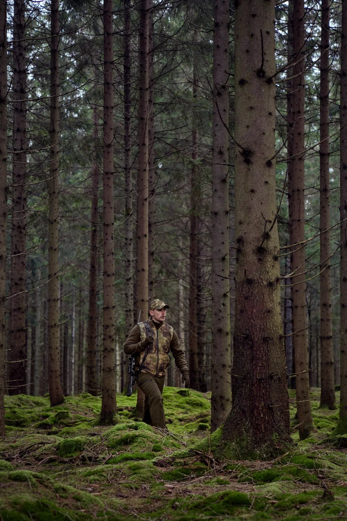 Deer Stalker - wendbare, packbare Tarnweste Willow green/AXIS MSP®Forest - Härkila