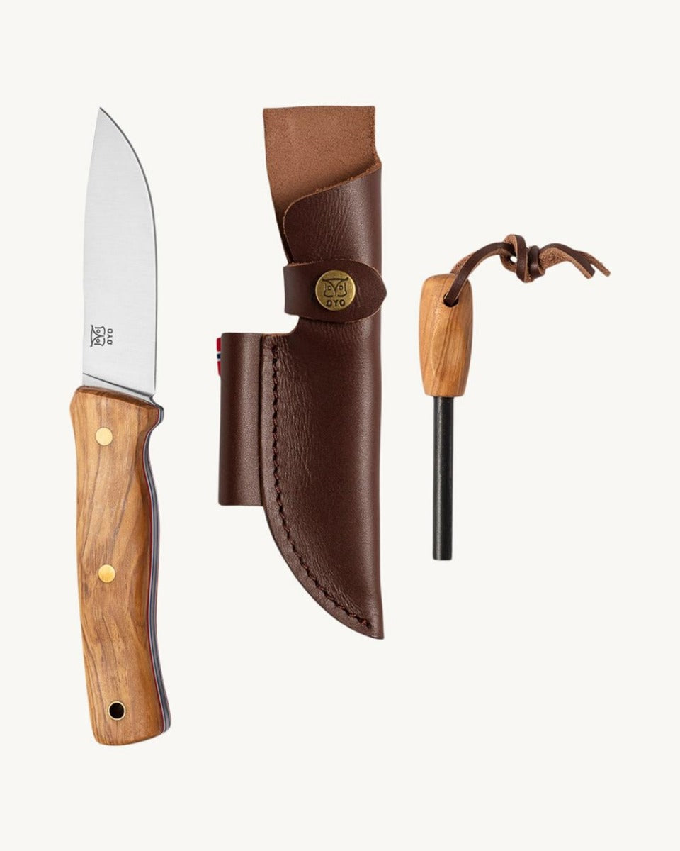 FEMUNDEN Messer + Feuerstahl mit Etui - Øyo