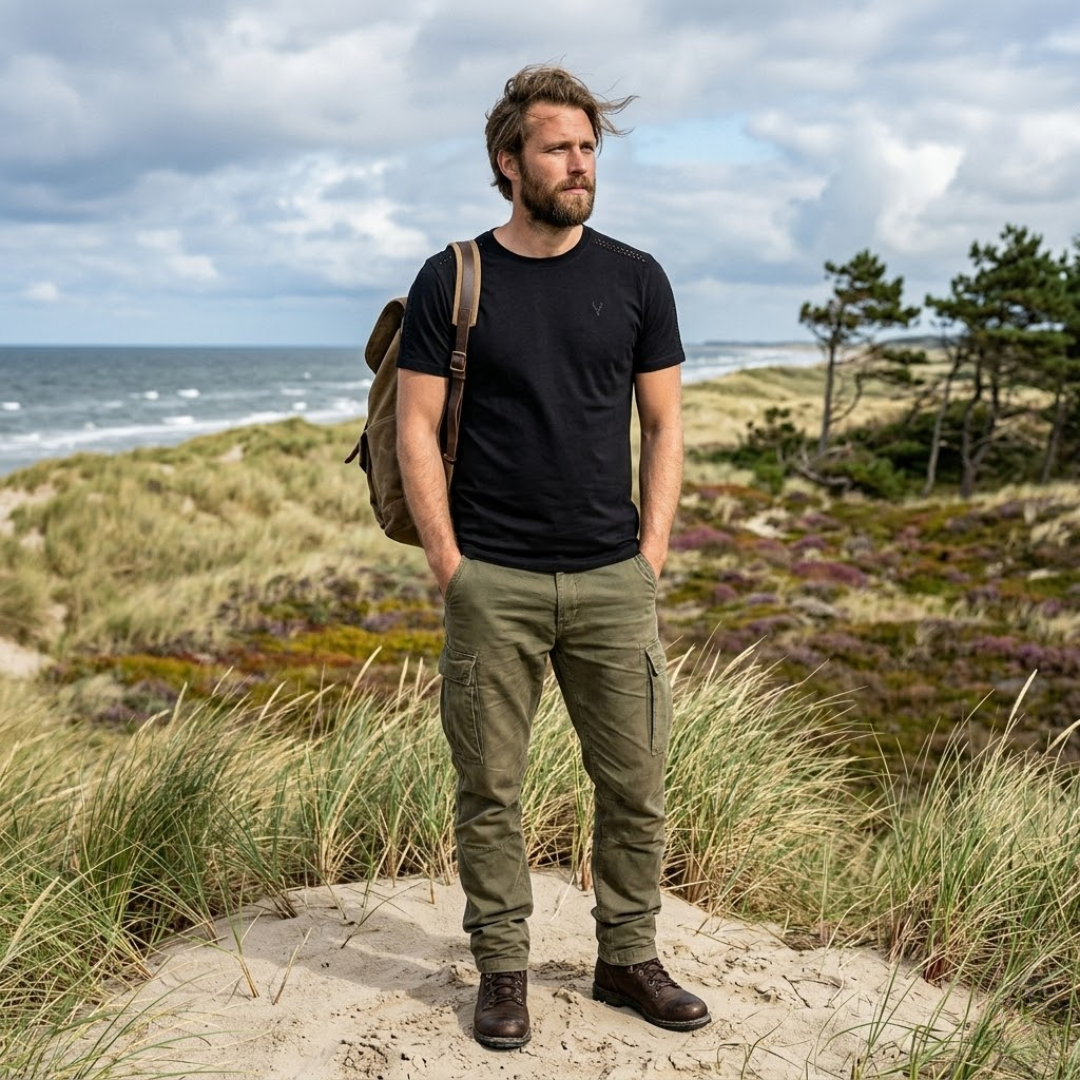 Supima T-Shirt Schwarz – European hunter