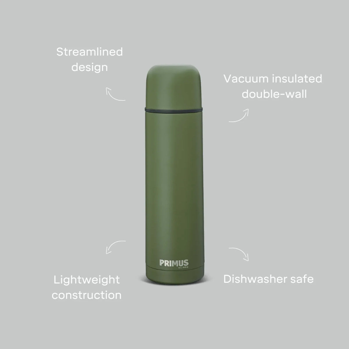 Classic Light Vakuumflasche OLIVE DRAB GREEN / 1.0 L – Primus